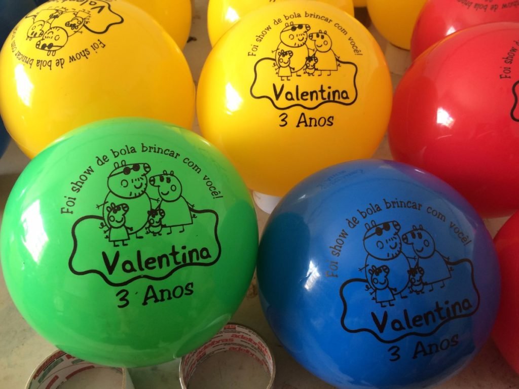 Bolas de vinil personalizadas